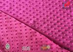 Red Polyester Minky Blanket Fabric , Star Minky Fabric 31 Colors Available