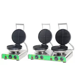 Table Top Auxiliary Kitchen Equipment Heart Shape Double Waffle Maker