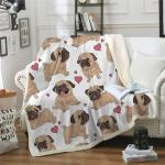 Wearable Printed Flannel Blanket 127x153cm 100% Polyester