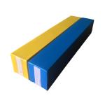 Non Slip Indoor Soft Play Toys / Kids Foam Balance Beam Blue Yellow For Play