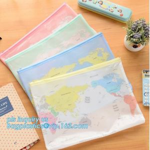 PVC slider promotional packaging bag, pe zipper bag/zipper document bag/zipper