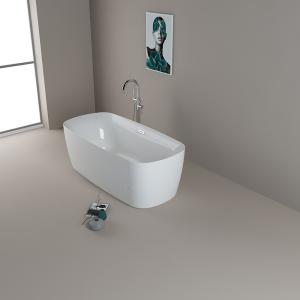 China 170x80x58cm Acrylic Soaking Tub With Center Drain factory