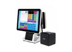 OEM All In One POS PC , Small Restaurant Cash Register Black White Color 4GB