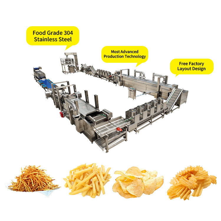 China Professional Manufacturer Automatic Potato Chips Making Equipment Lays Making Machine factory