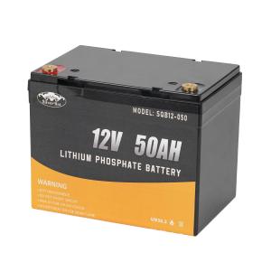 China LFP 12V 50AH Lithium Ion-Battery For Golf Car, RV And Home Solar Energy System factory