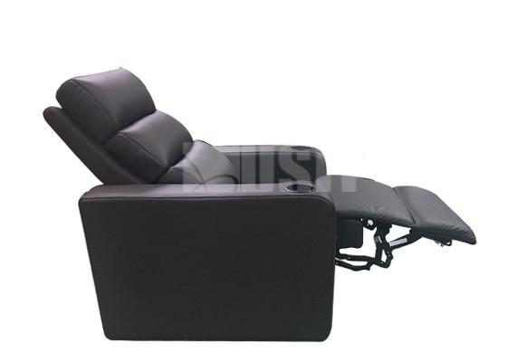 Rock Headrest Modern Power Recliner Chair , Single Home Theater Seat Luxury