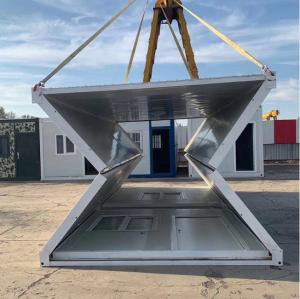 China Wind Resistant Up To 150 Km/H Mobile Foldable Container House Insulated With Glass Wool factory