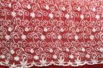 Diamond Mesh based Crown Style Embroidery Lace Fabric Crown for Women's Clothes