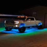 6000K 12VDC Bluetooth Rock Lights , Plastic LED RGB Pod Lights