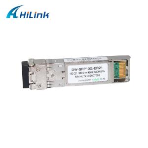 China OEM CH21 1560.61nm SFP+ Transceiver Module DDM Duplex LC 10G DWDM 40KM factory