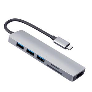 China 6in1 Universal Laptop Usb C Docking Station Dual Monitor PD77W SD/TF on sale