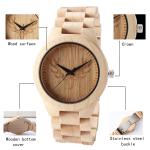 Minimalist Simple Wooden Quartz Watch Lightweight For Lovers Couple Men Women