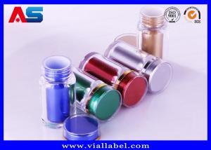 China Silver Color 60ml Plastic Capsule Bottles / High Grade Empty Medicine Bottle factory