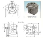 Excavator Pilot Pump Single SBS120 Hydraulic Gear Pump