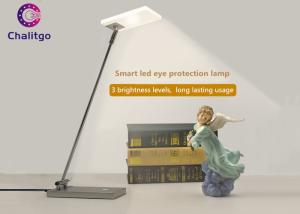 China Beside 8W Dimmable LED Table Lamp Silver COB 180 Degree Rotating 460 LM factory