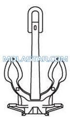 China Molastar Stainless Steel Marine Gruson Anchor Marine Ship Gruson Anchor Stockless Anchor For Marine factory