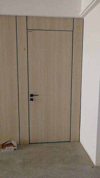 Aluminum HPL Frameless interior hidden vault doors for secret rooms
