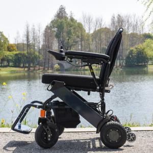 China Lithium Battery Alu Electric Motorized Wheelchair 100 KG Load factory
