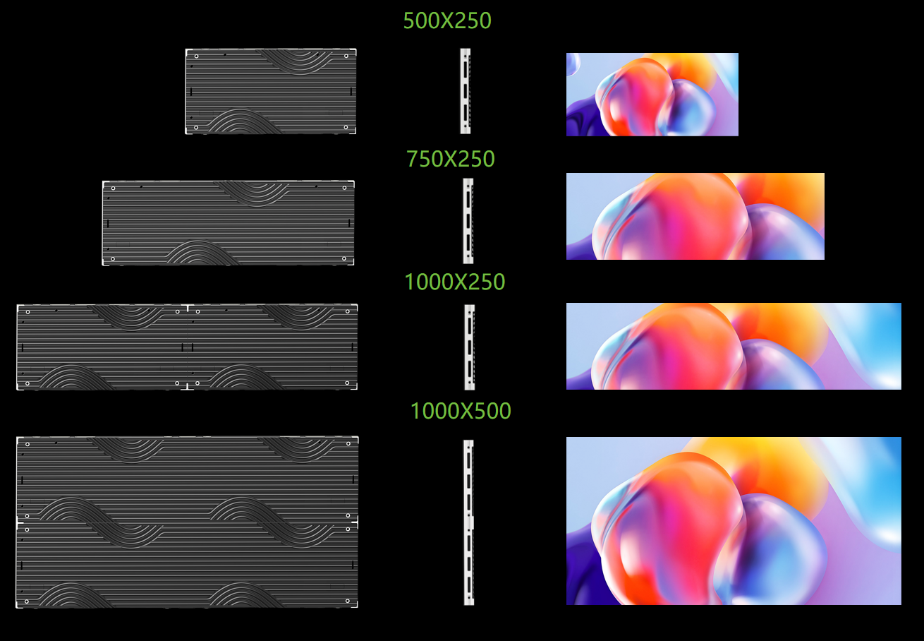 Indoor Wall Paper LED display installation