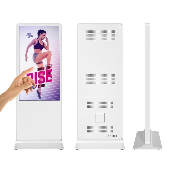 43 inch double screens monitors table player Floor Standing digital signage