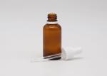 Cylinder 50ml Amber Glass 30ml Essential Oil Bottle