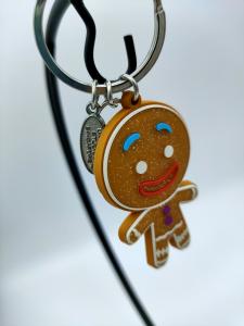 China Gingerman PVC Key Holder , Soft Rubber Keychain Bright Color Nonfading factory