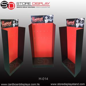 China Corrugated POP retail hanging hook floor display factory