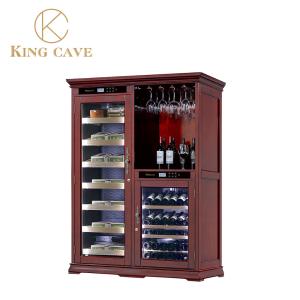 China Multi-Function Display Temperature Humidity Control Wine Cigar Cabinet factory