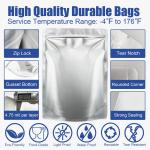 Food Grade Heat Seal Mylar Bags 5 Gallon Long Term Stand Up Pouch Packaging