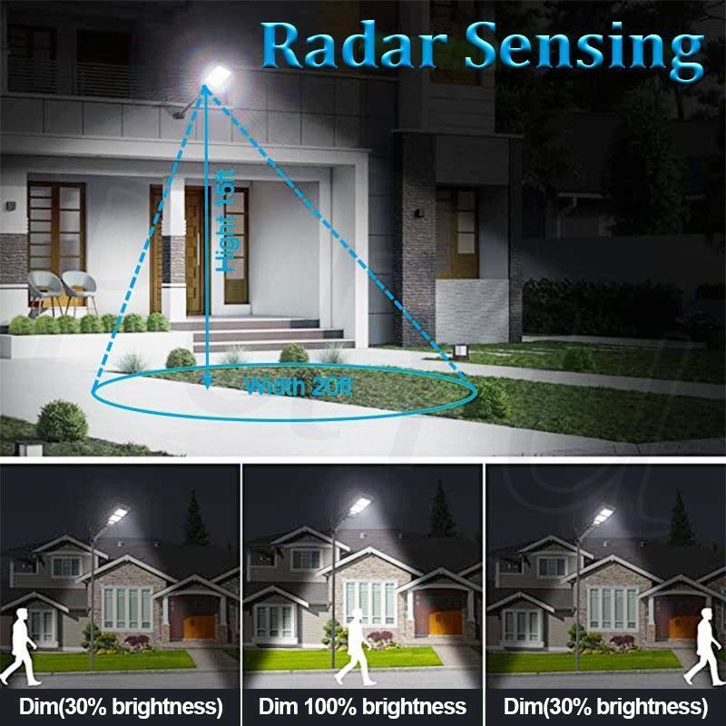 Community Park Landscape Light Solar Motion Lights Outdoor Garden Energy Saving Street Light Outdoor Light