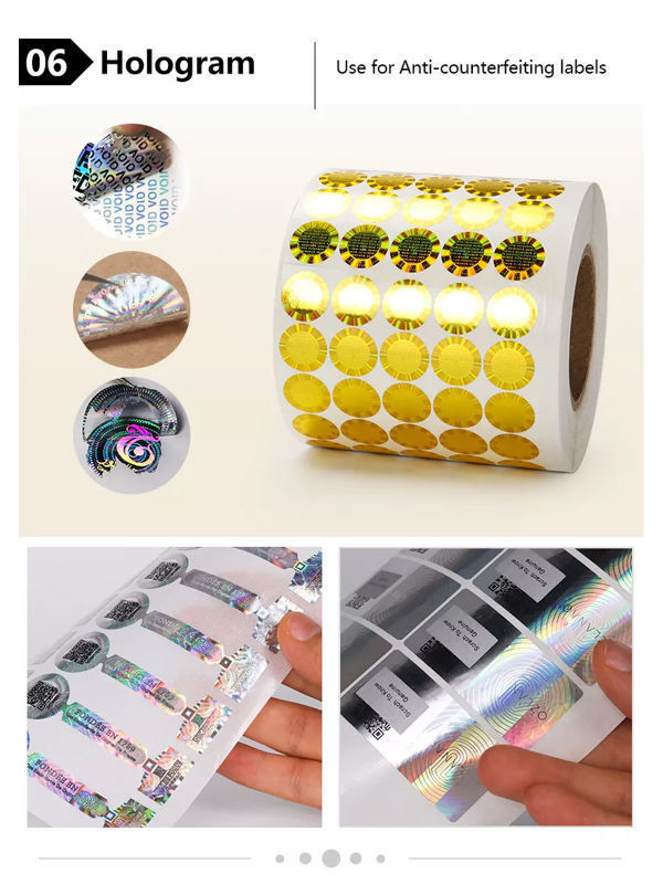 Round Shape Waterproof Vinyl Sticker Paper