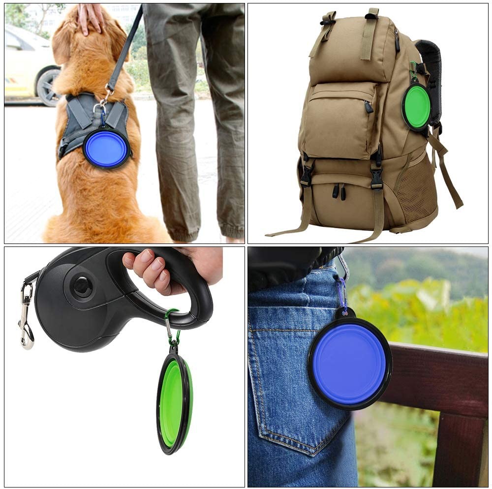 Portable Collapsible Dog Water Bowls Portable For Traveling