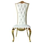 Stainless Steel 201 Wedding Banquet Chair With Assembly 4 Legs