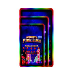 China 32 Inch Capacitive Touch Screen Monitor Side LED Light For POG WMS FOX firelink Games factory