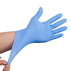 China Disposable Medical Nitrile Glove Examination Black Gloves Hospital factory