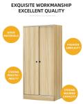 Simple Wood Panel Furniture Bedroom Clothes Wardrobe Customized