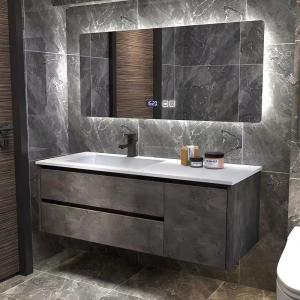 China Wall Mount Custom Modern Bathroom Vanity Units Bathroom Vanity Sink Combo Set ODM factory