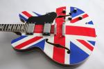 Custom shop ES335 union jack design electric guitar Free shipping