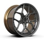 5X112 2 Piece Forged Wheels Center Brushed Metal Polished Bronze BMW X6 M Rims