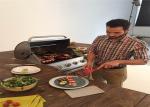 Factory price kitchen bbq built in wall insert 4 burners gas bbq grill with slow