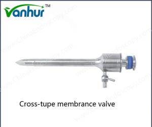 China Medical Surgical Instruments Reusable 3mm Pediatric Cross-Type Membrane Valve Trocar factory