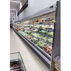 Single Temperature Multideck Open Chiller Supermarket Beverage Refrigerator