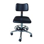 Black ESD Lab Chairs Polyurethane Material w/Footring Five Star Polished