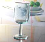 Natural Color Thick Wall 11oz Vintage Crystal Goblets With Bubbles