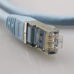 China BC PVC Jacket Al-Mylar Cat6A Patch Cable For Communication factory