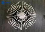 OD200mm Round Extruded Aluminum Heatsink For Led Light 0.05mm Tolerance