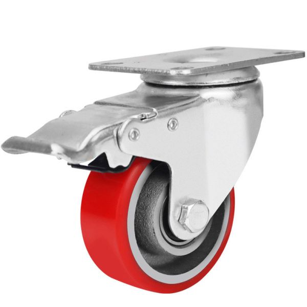 Customization Industrial Caster Wheel with 80kg 100kg Load Capacity and Plastic