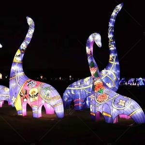 China China Silk Lantern Arts Customized Color / Size New Year Decoration Flower Lantern Design factory