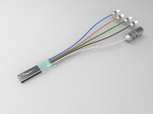 China 4 Channels WDM MUX DEMUX , AWG CWDM MUX Mux Demux Dwdm 20nm Channel Spacing factory