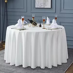 Customized Hotel Table Linens High Temperature Resistant With Jacquard Technics
